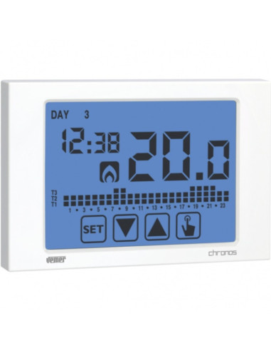 Cronotermostato settimanale da parete  a...