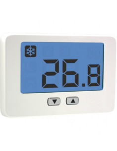 Termostato elettronico da parete con tasti e LCD...