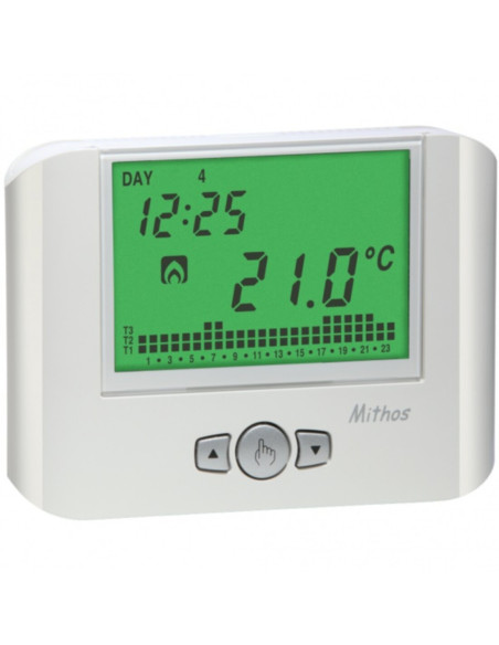 Cronotermostato settimanale da parete 3 livelli temperatura a 230V