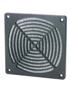 Filtro nero per ventole 92x92 con rete