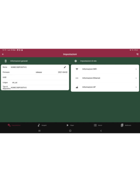 Mixer amplificato compatto 120W con player integrato Vivaldi Ulisse