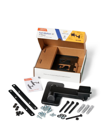 Supporto TV universale 19"÷43" max 15kg 3 snodi ruotabile 180° inclinabile 10°