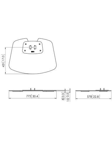 Piastra a pavimento nera