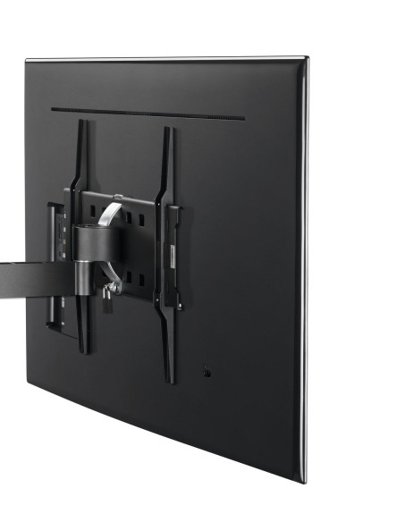 Supporto a parete doppio snodo 32"÷55" max 35kg con blocco sicurezza nero