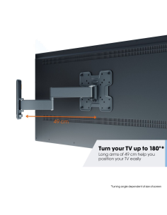 Supporto TV universale doppio 19"÷43" max 15kg snodo... 2