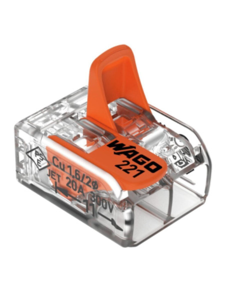 Connettore rapido 2vie 0,14-4mm