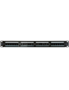 Patch panel 24 porte UTP Cat.6 nero