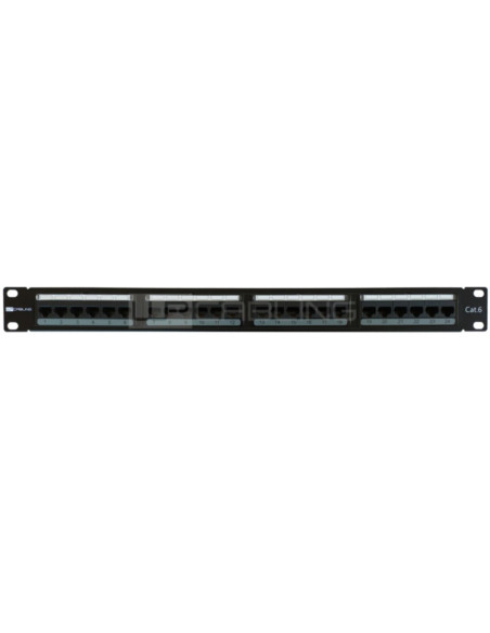 Patch panel 24 porte UTP Cat.6 nero
