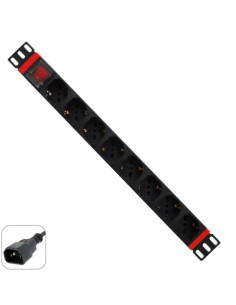 Multipresa rack 19" 8x ita/Schuko spina VDE