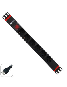 Multipresa rack 19" 6x ita /scucko