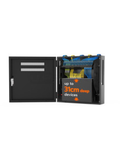 Armadio rack 19" verticale 7+1 unità profondità 200mm nero 2