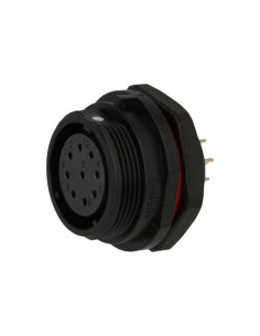 Presa a pannello 9 poli ø 0.75 mm2 5a 500 VAC AWG 11,...