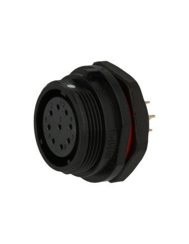 Presa a pannello 9 poli ø 0.75 mm2 5a 500 VAC...