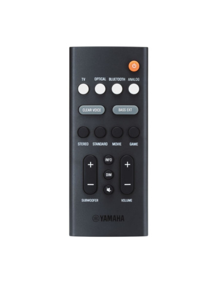 Soundbar compatta con subwoofer integrat bluetooth e clear voice