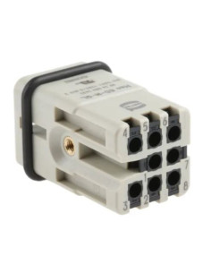 Inserto maschio 8 poli heavy duty 22-16 AWG 2