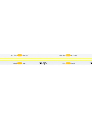 Striscia LED COB 24Vdc 15W/m 4000k ip20 10mm 1600lm/m