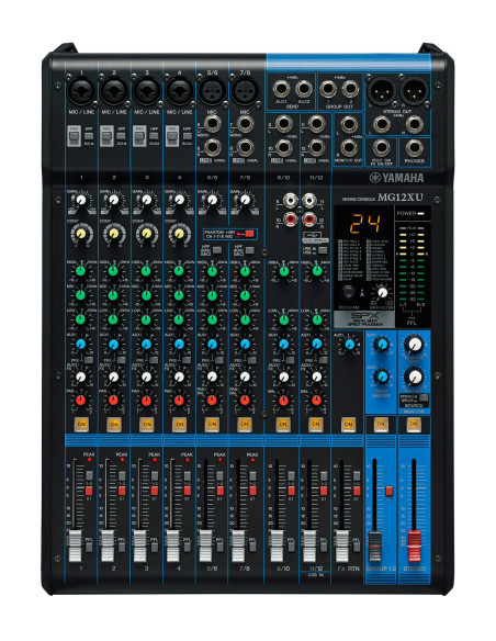 Mixer analogico 12 canali 6 pre spx USB 10 fader 4 compressori