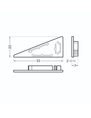 Tappo chiusura per WALLE12 senza foro bianco
