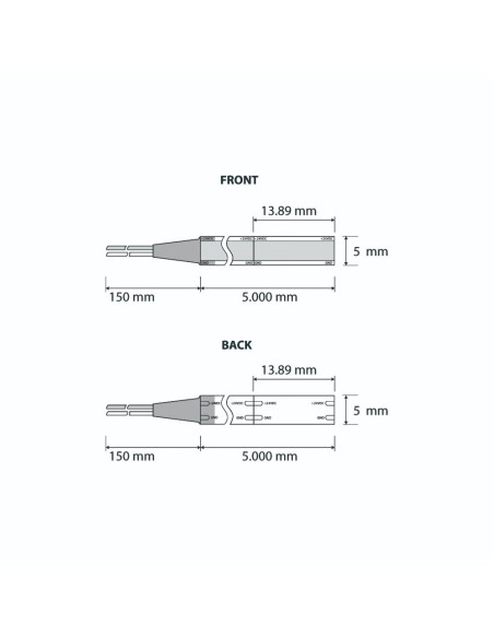 Strip LED COB 24V 6W/m IP20 3000K rolla 5m