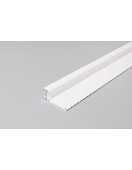 Profilo a parete tipo veletta bianco 2m WALLE12 bianco + cover opaco