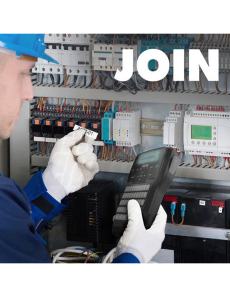 Kit etichettatrice portatile + custodia ricaricabile USB-C con App