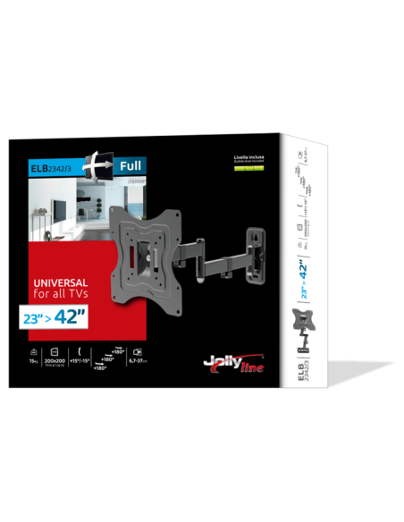 Supporto TV universale 23"÷37" max 15kg 3 snodi  JL41860/UNI