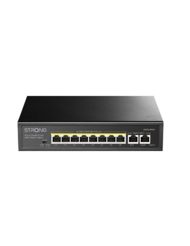 Switch PoE 8 porte gigabit 100W + 2 porte uplink