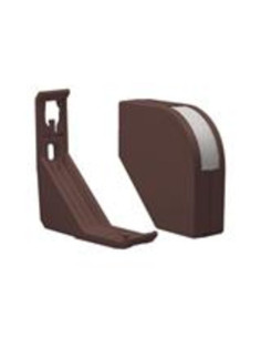 Rivelatore a tenda dual PIR da esterno colore marrone