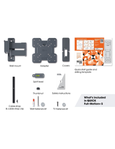 Supporto TV a parete due snodi 19"÷43" max 15kg 2