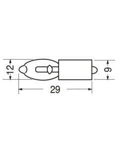 Lampada prefocus innesto 6,0V 500mA 2