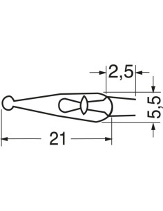 Lampada pisello 24 V 50 mA 2