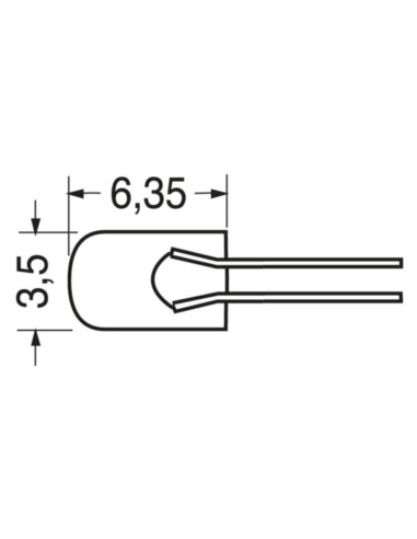 Minilampada con reofori  12V 50mA