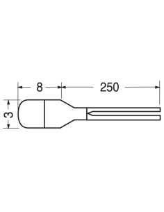 Microlampada ⌀3 mm 1,5V 100mA 04/08020-00 2