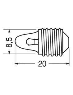 Lampada lenticolare 1,1V  300mA 04/08026-00 2