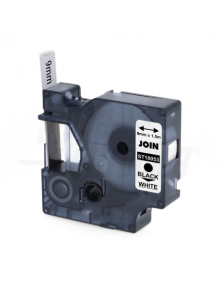 Guaina termorestringente stampabile 1,5m ST0050K testo nero su sfondo bianco 9mm