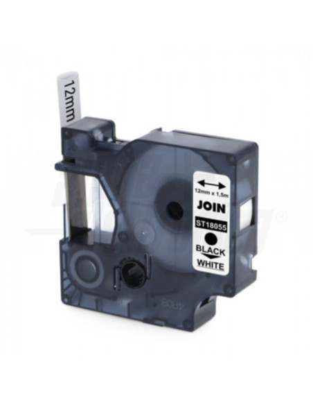 Guaina termorestringente stampabile 1,5m ST0050K testo nero su sfondo bianco 12mm