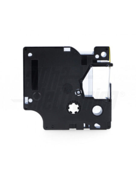 Guaina termorestringente stampabile 1,5m ST0050K testo nero su sfondo giallo 12mm