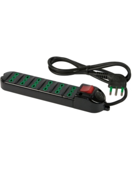 Multipresa 6x10A/16A +int ne