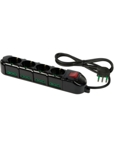 Multipresa 2p+t+shuko 4+8 out con interruttore...