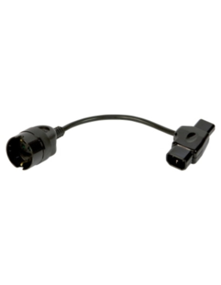 Adattatore pc con spina/presa IEC 10a e presa bivalente ita/ted 2p+t 16a