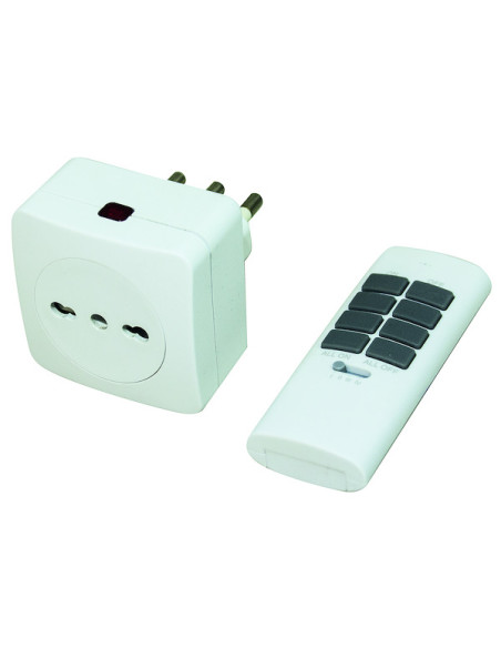 Kit presa 2000W wireless con radicomando 12ch 433,92MHz