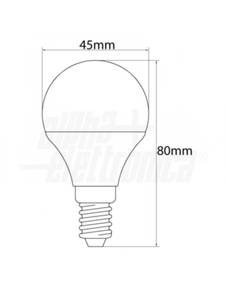 Lampada LED E14 6W 230V 6000K 520LM