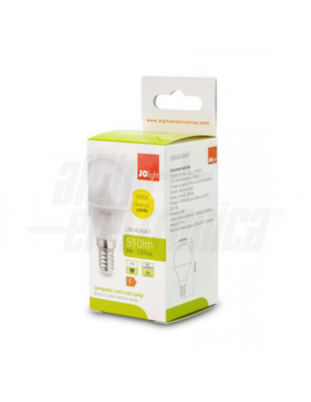 Lampada LED E14 6W 230V 3000k 520lm