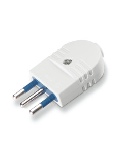 Spina dritta 2p+t 10A bianca 104.4001