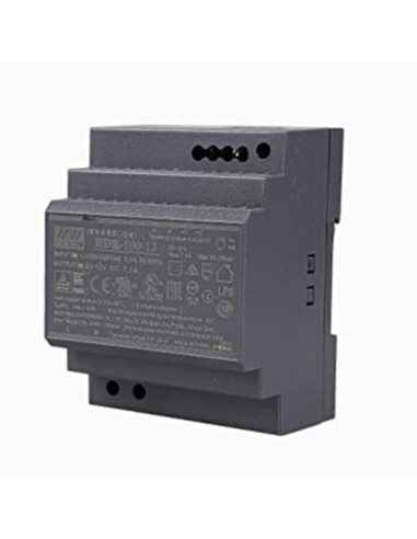 Alimentatore AC/DC 100w 12v 7a din rail ultra...