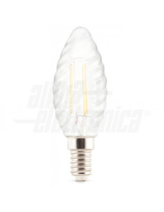 Lampada LED filam E14 4,5W 230V satinata 2700k 470lm