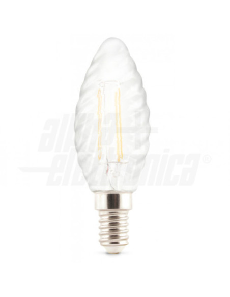 Lampada LED filam E14 4,5W 230V satinata 2700k 470lm