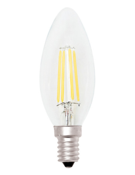 Lampada LED fil 4W 3000k E14 candela