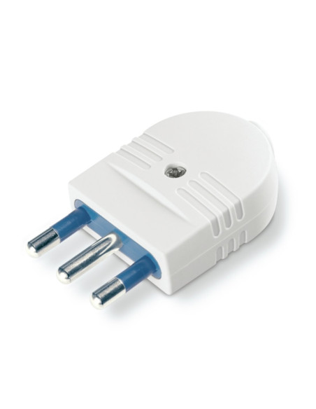 Spina dritta 2p+t 16A bianca