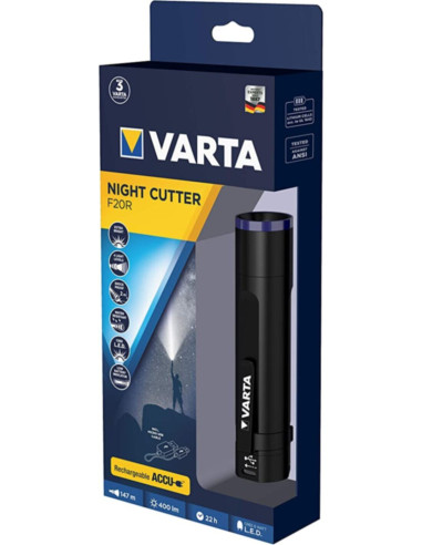 Torcia LED night cutter f20r varta
